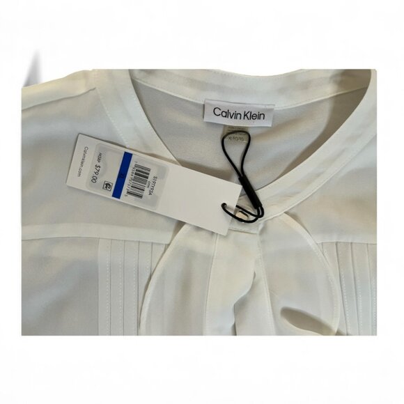 Calvin Klein XL Size Ruffle blouse - New with Tags - Picture 3 of 3